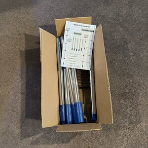 Multi-Purpose Pole Set with Blue Handles - mostly used for chicken coops